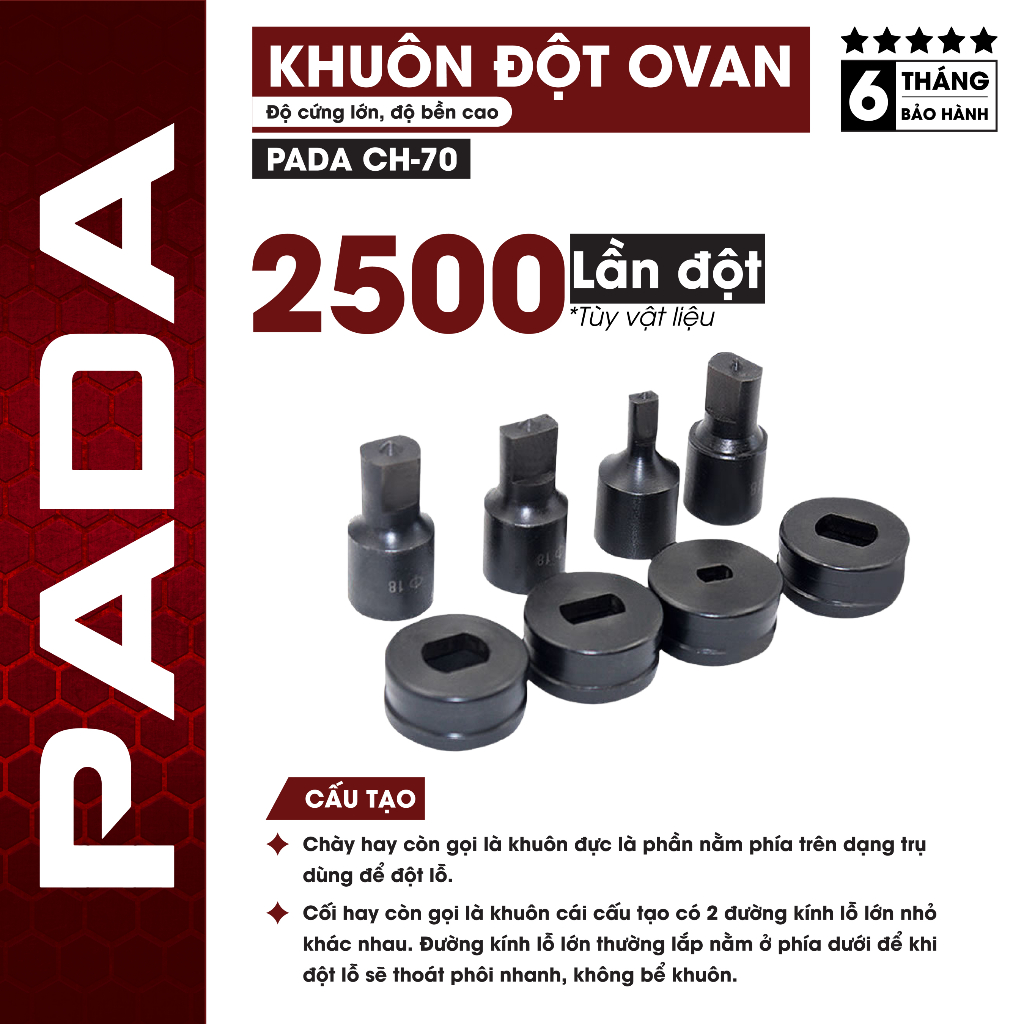 Khuôn đột Ovan thuỷ lực CH70
