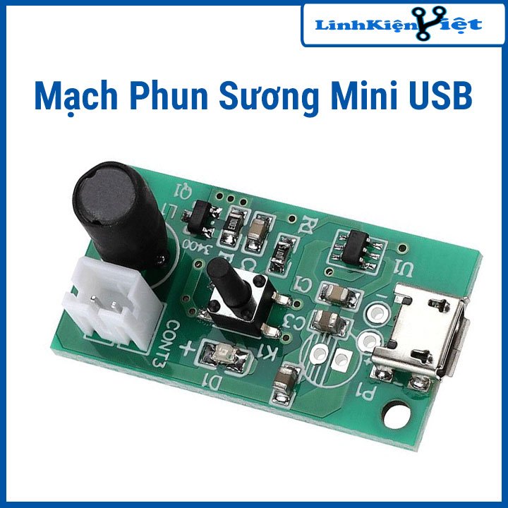 Mạch phun sương mini USB 5VDC 2W 108Khz