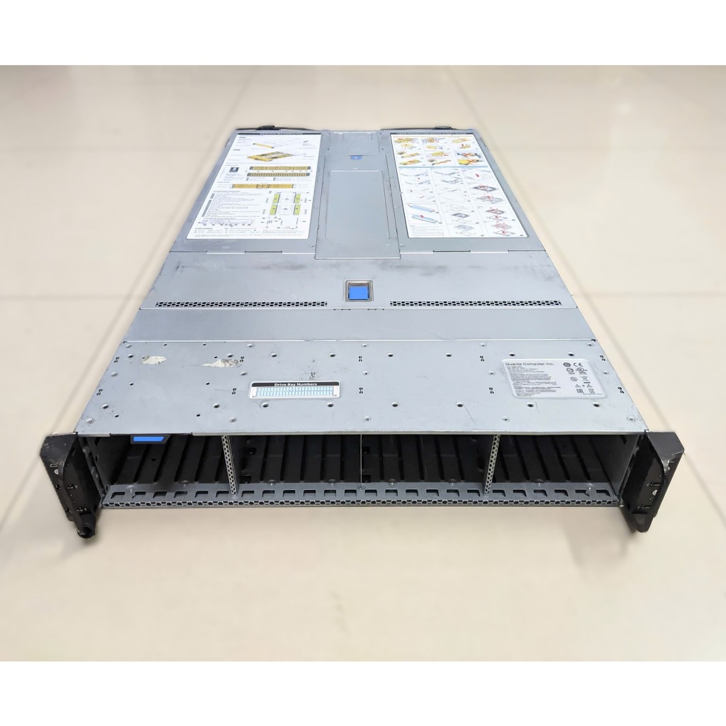 Server Quanta T42S-2U - 4 node là 4 máy chủ độc lập, mỗi máy sẵn Dual Xeon Gold 6138 40 core 80 thre
