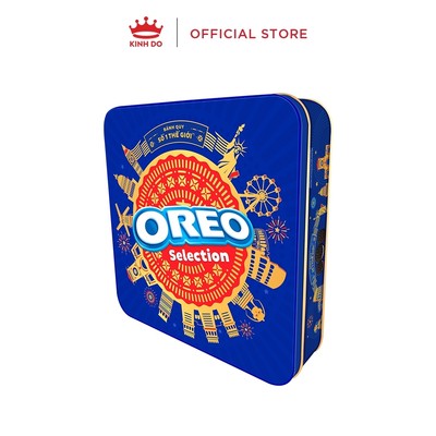 [HỎA TỐC] [CÓ TÚI GIẤY] Hộp Thiếc Bánh Quy OREO Tết 2026 Thập Cẩm 393.75g - LIVE KOL