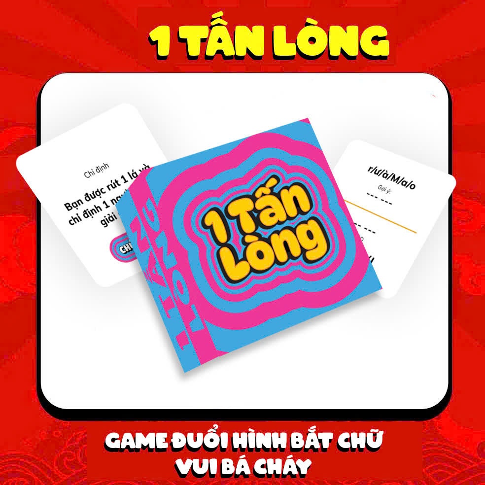 Bộ bài Board game đố chữ hack não vui nhộn - Thẻ bài chơi game cùng bạn bè
