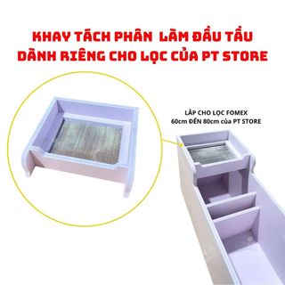  Khay Tách Phân Cá Fomex Cho Lọc Tràn 60 Đến 80cm Của PT Store – Khung Fomex Lưới Inox 304 