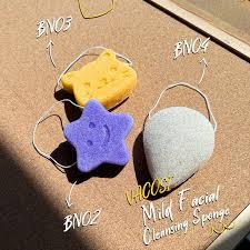 Bông Rửa Mặt Vacosi Sợi Bột Konjac Cleansing Sponge BN02/03/04 (1 Cái)