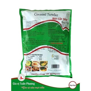 ( SALE SHOP MỚI )  Bột Cốt Dừa TUẤN PHƯƠNG Bịch to bên trong có 10 gói ,50 gram/ gói.