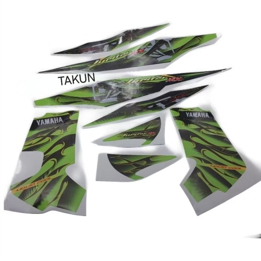Bộ tem JUPITER MX xe EXCITER 2006-2010 xanh lá