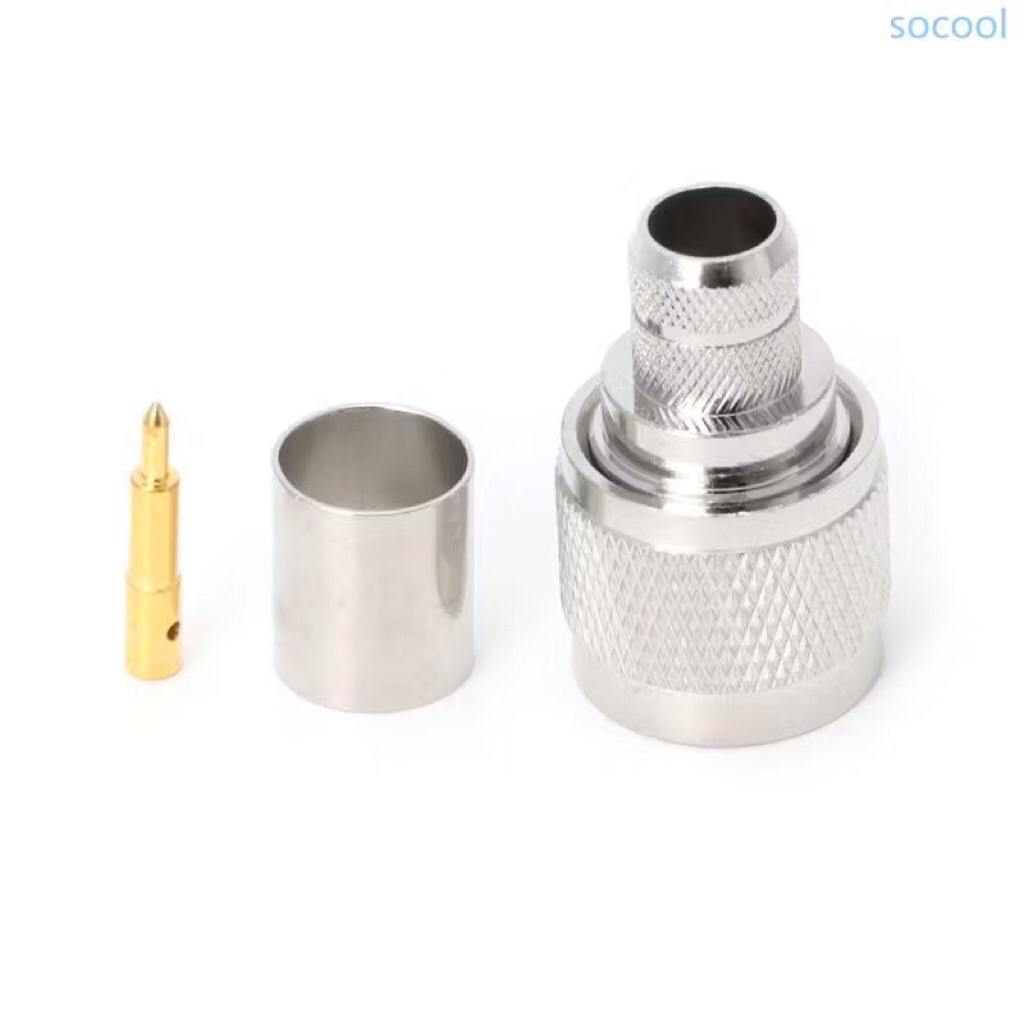 Đầu nối TNC male hàn cáp RG8, RG213, LMR400 TNC-J-7