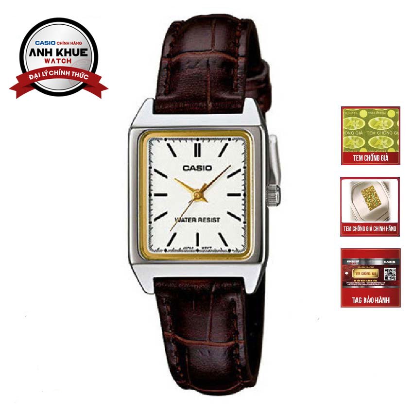 Đồng hồ nữ chính hãng Casio LTP-V007L-7E2UDF dây da