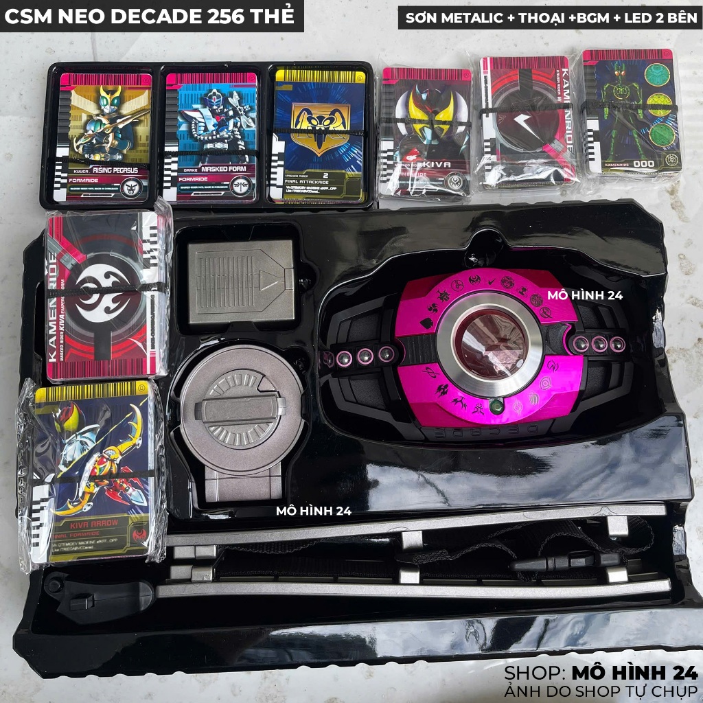 Đồ chơi Neo Kamen Rider Decade CSM Decadriver 2.0 sentai HỒNG F2 bootleg 8 40 64 thẻ