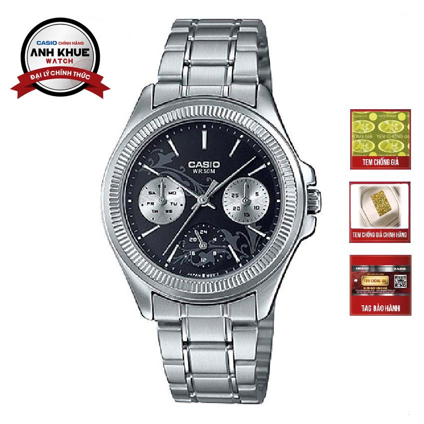 Đồng hồ nữ Casio LTP-2088D-1A2VDF dây kim loại