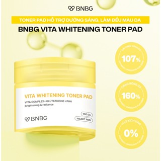  TONER PAD Hỗ Trợ Dưỡng Sáng Làm Đều Màu Da BNBG VITA WHITENING TONER PAD 140ml 