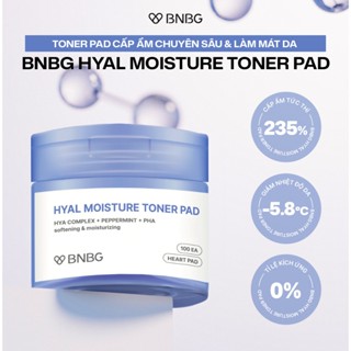  TONER PAD Cấp Ẩm Chuyên Sâu Và Làm Mát Da BNBG HYAL MOISTURE TONER PAD 140ml 