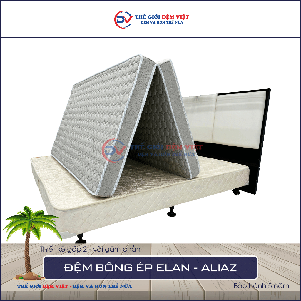[FREE SHIP MỘT PHẦN] ĐỆM BÔNG ÉP VỎ CHẦN GẤP 2 ELAN ALIAS - HÀNG CHÍNH HÃNG