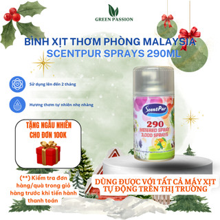  Nước hoa xịt thơm phòng ScentPur 290ml giúp khử mùi ẩm thanh lọc không khí với hương thơm dịu nhẹ 