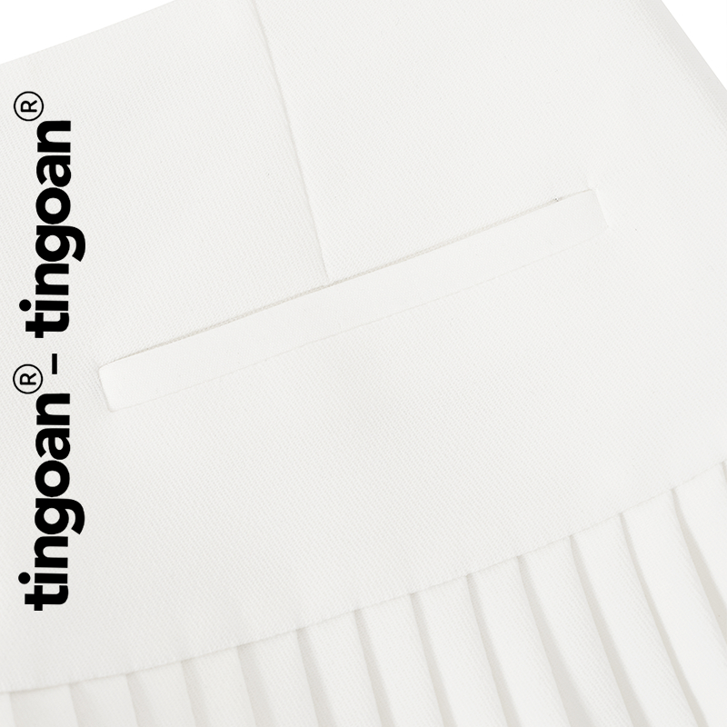 TINGOAN® X KOL- Chân váy cạp lửng thêu chữ "TINGOAN" xếp ly tingoan | BigBuy360 - bigbuy360.vn