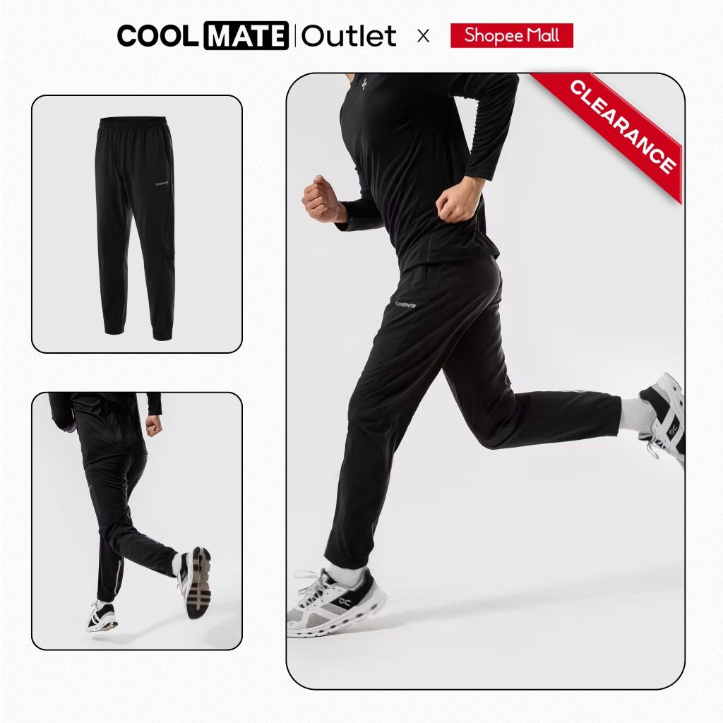 [Outlet không đổi trả] Quần dài thể thao chạy bộ Running Pant Siêu Nhẹ, Thoáng khí Coolmate