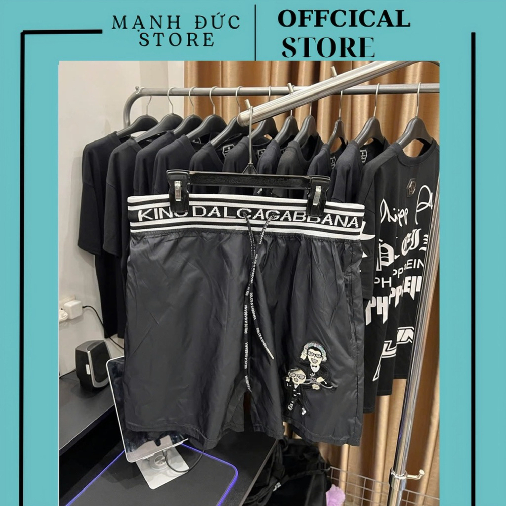 Quần Đùi Short Gió Nam Đê Gơ Hình Nghe Nhạc DJ Hoạ Tiết Thêu Kim Sa 2025