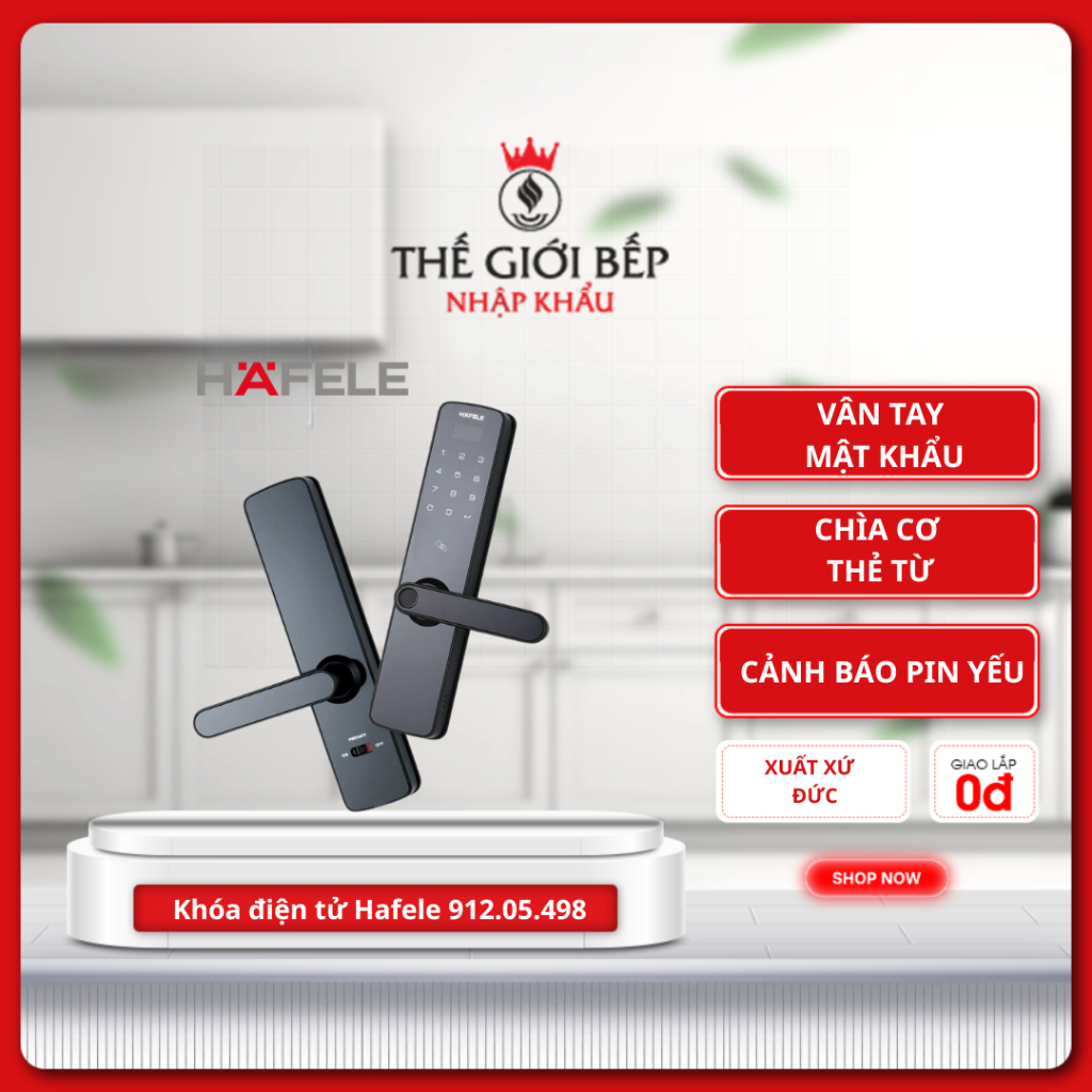 Khóa điện tử Hafele DL7100 912.05.498 - An toàn, Hiện đại, Dễ sử dụng