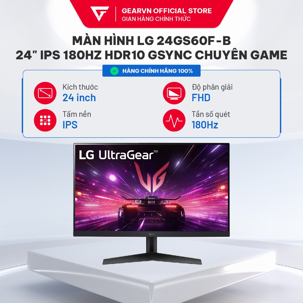 Màn hình Gaming LG UltraGear 24GS65F-B 24 inch IPS 180Hz FHD
