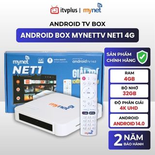  Android TV Box MYTV NET1 4G - Ram 4G Rom 32G Android 14 - Điều khiển Giọng nói TV Online Youtube 