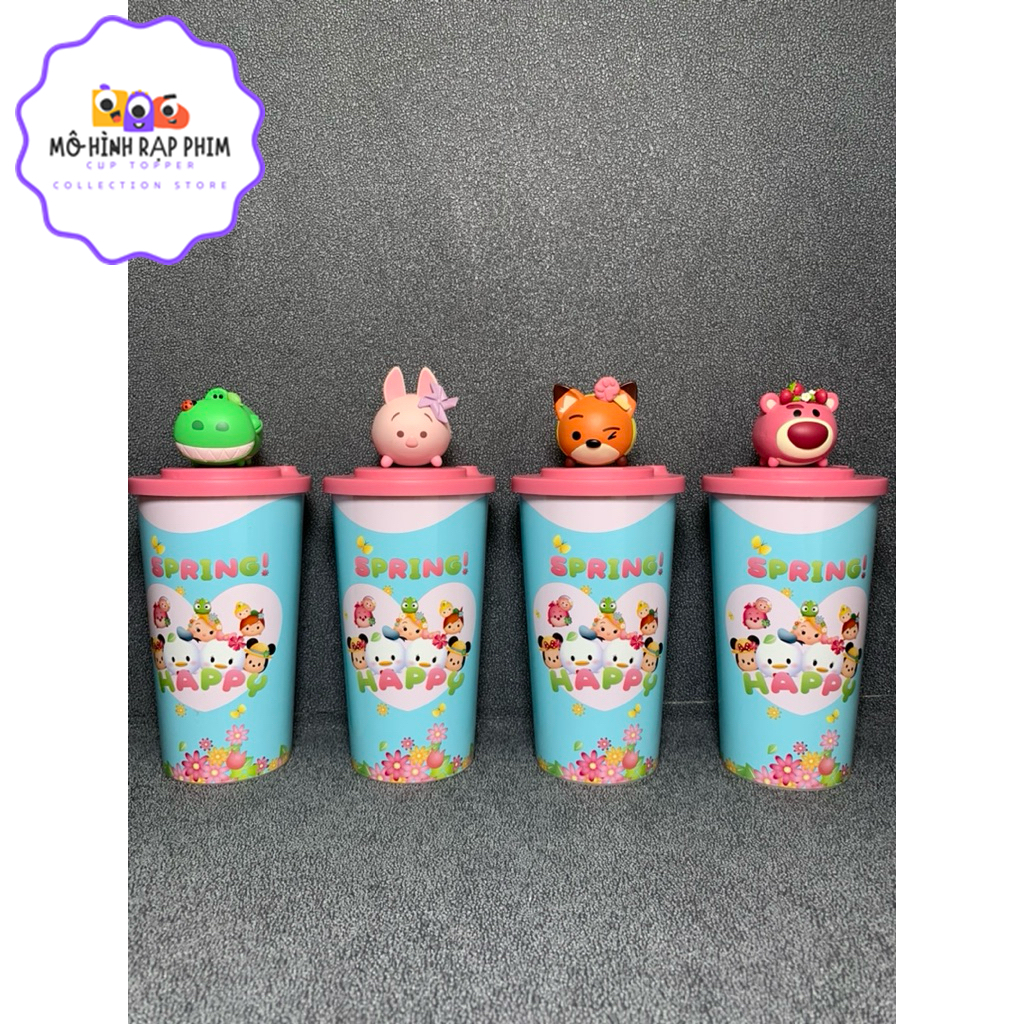 LY NƯỚC KÈM TOPPER TSUM TSUM