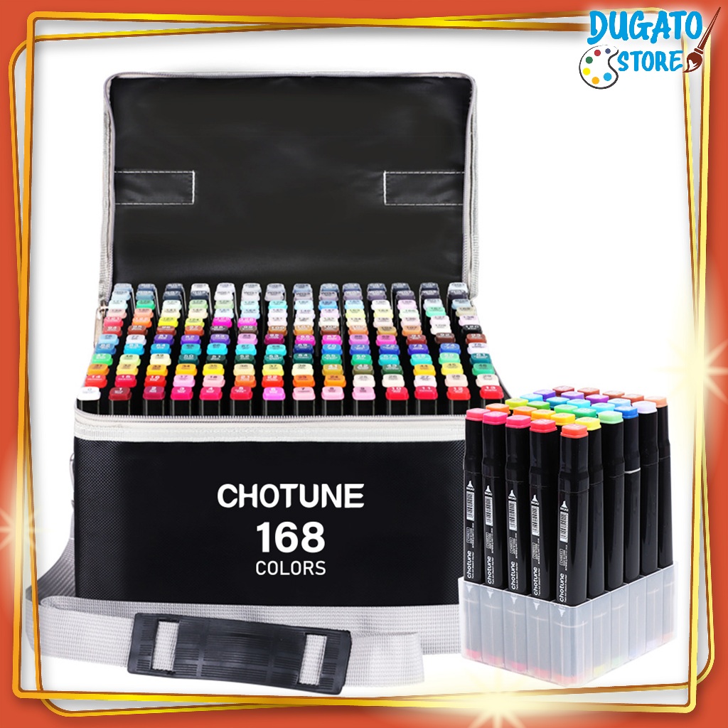 Bút Marker Chotune VIP  Bộ Full 168/204/262 Màu Cao Cấp