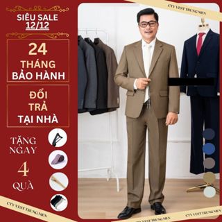 bộ vest trung niên nam,bộ vest nam trung niên màu đen