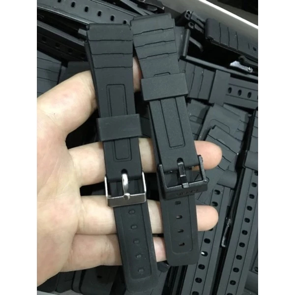 Dây đồng hồ nhựa dẻo thay thế cho đồng hồ Casio F91/F94