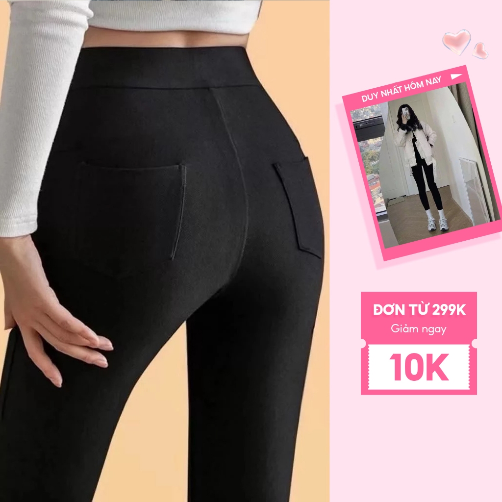 QUẦN LEGGING 4 TÚI (VIDEO THẬT)