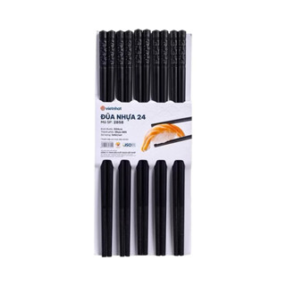 [Top Value] Bộ 5 đũa nhựa Việt Nhật Plastic 24cm,Đũa nhựa ABS nguyên sinh cao cấp, an toàn (2858)