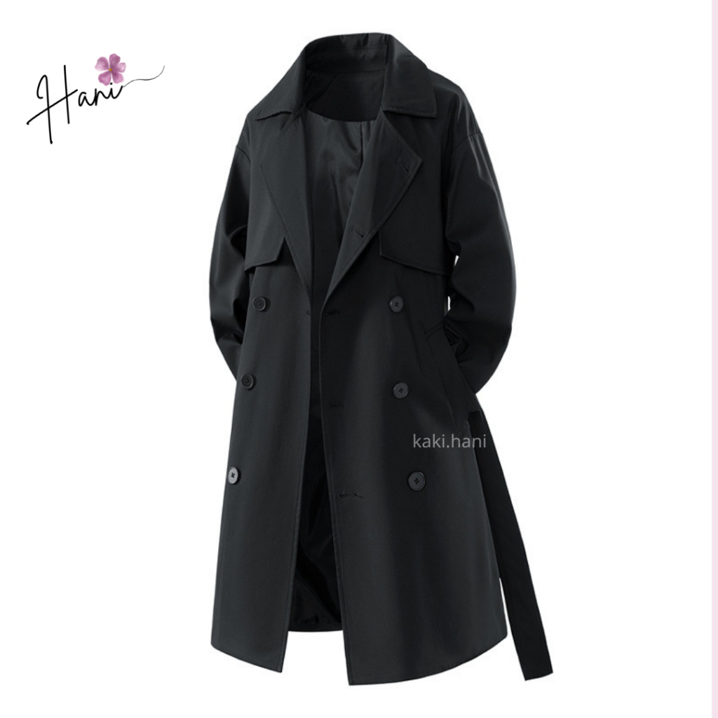 Áo Măng Tô Nam Dáng Dài Hàn Quốc - Áo Khoác Kaki Nam Style ĐÀ LẠT CÒN MƯA KHÔNG EM | (Có Đai Eo + Ta