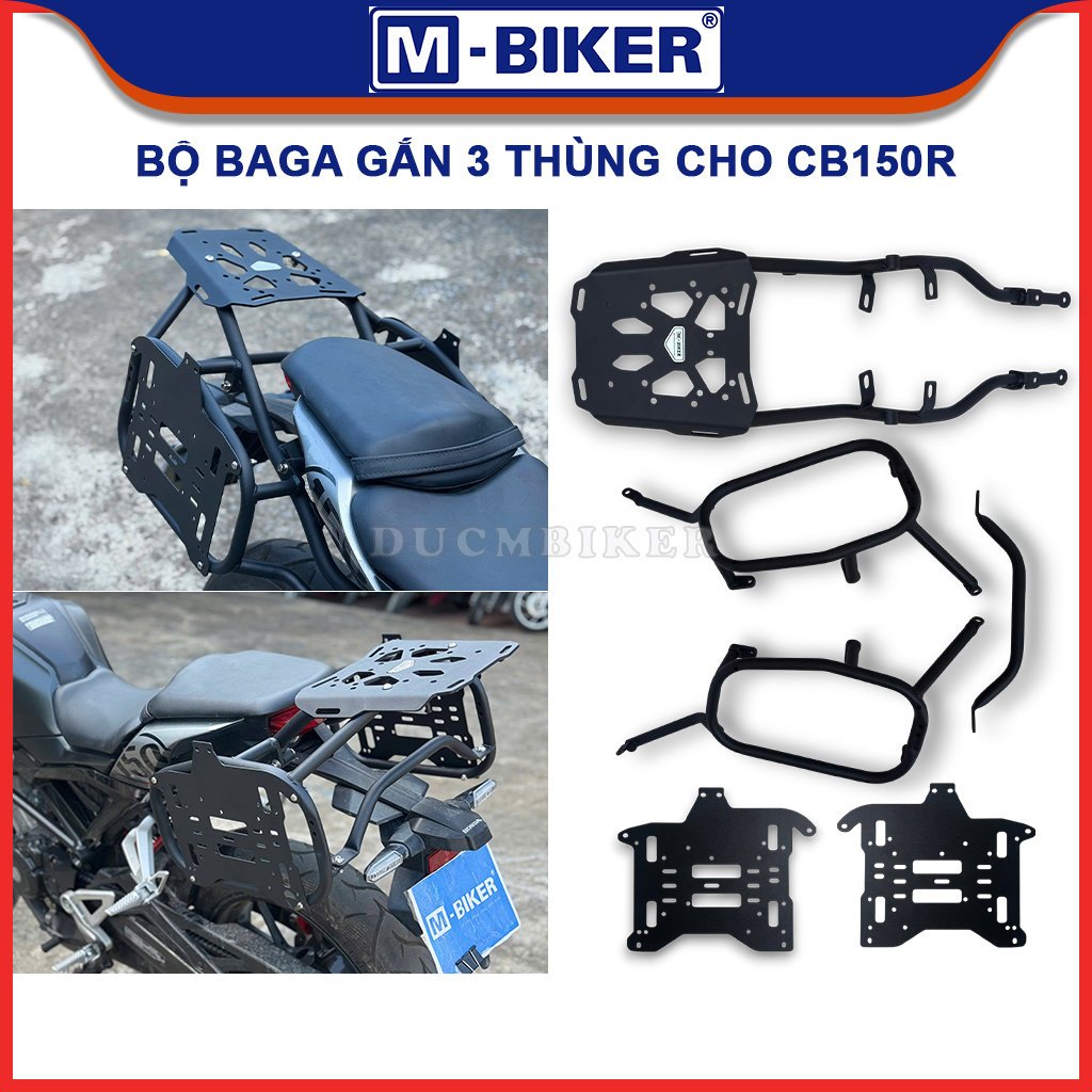 M-Biker | Baga CB150, Baga CB300, Baga hông gắn thùng CB150/CB300, Baga gắn 3 thùng cho CB150/CB300
