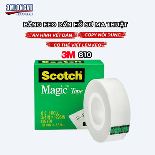  Băng Keo Dán Tiền Và Hồ Sơ 3M 810 Scotch Magic 19mm x 32.9m - 3M Long Vu 