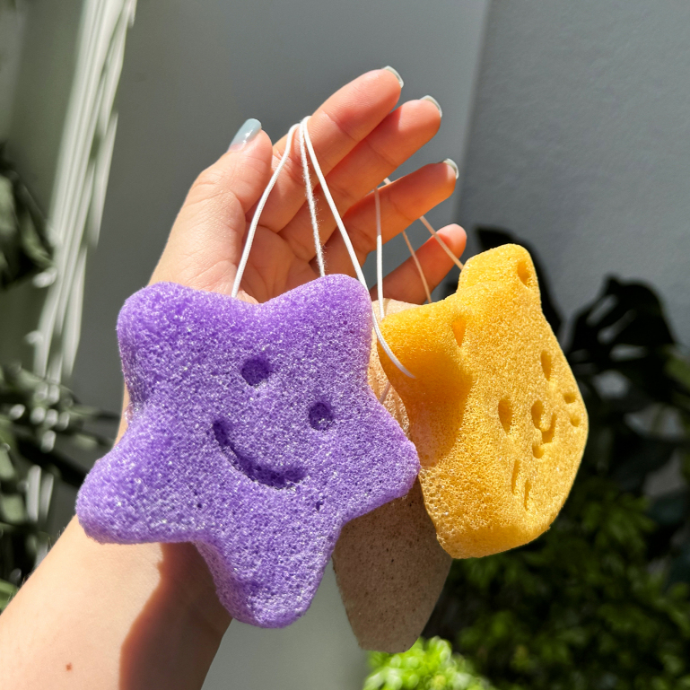 Mút Rửa Mặt Sợi Bột Vacosi Konjac Facial Cleansing Sponge BN02/03/04