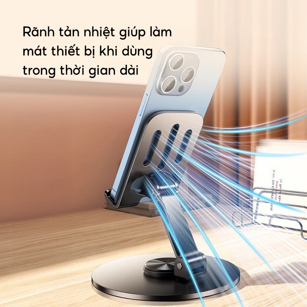 Giá Đỡ Điện Thoại Máy Tính Bảng JYoohome Kệ Đỡ Điện Thoại Hợp Kim Nhôm Xoay 720 Độ Gấp Gọn Tiện Lợi | BigBuy360 - bigbuy360.vn