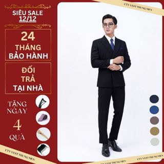 vest nam 6 khuy,bộ vest nam hàn quốc 6 cúc hàng 3 lớp chuẩn phom