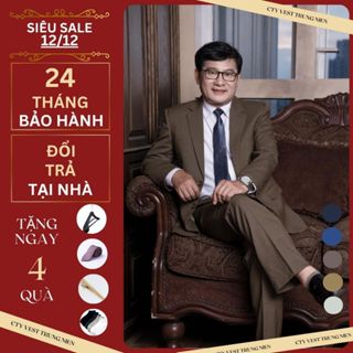  bộ comple trung tuổi - bộ quần áo vest nam trung niên cao cấp lịch lãm thời thượng  combo   
