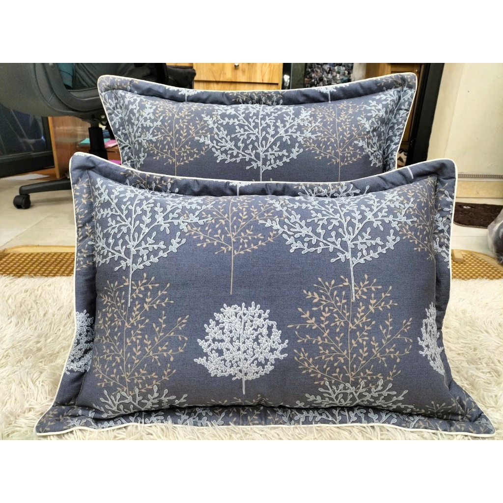 Vỏ gối nằm trần bông Cotton đơn giản, Áo gối 45x65cm nhiều mẫu lựa chọn thay thế, decor ga gối cho p