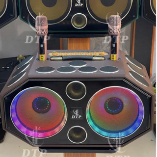   VỪA MỞ BÁN  LOA KARAOKE XÁCH TAY 25 ĐƯỜNG TIẾNG BASS 25CM DTP-25 PRO LOA KÉO KARAOKE CÔNG SUẤT LỚN KÈM 2 MIC KHÔNG DÂY 