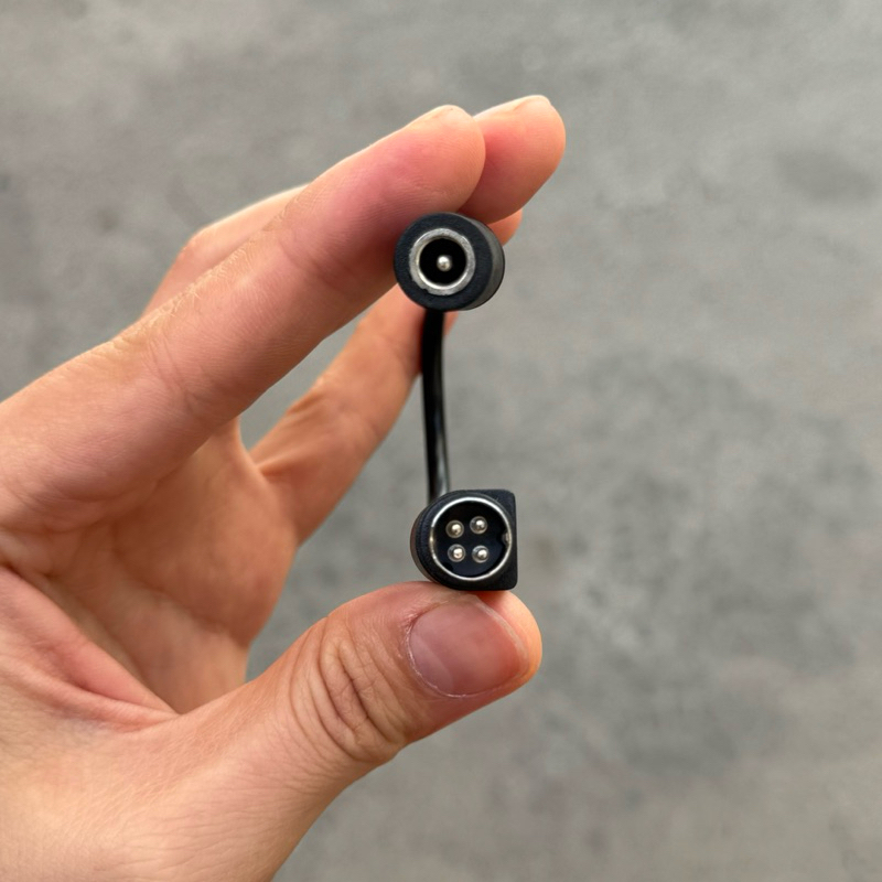 CÁP DC 4 PIN MÁY IN POS – CÁP CHUYỂN ĐỔI DC 5.5 * 2.1*2.5mm  SANG JACK 4 CHÂN KIM ( 20 cm)