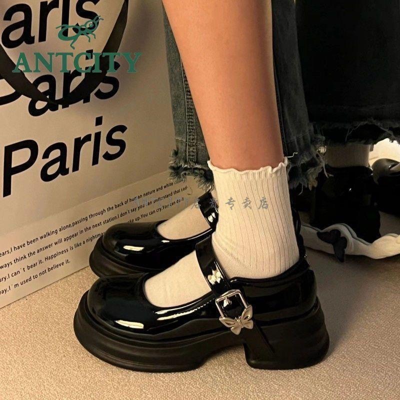 [Peinn] Giày búp bê nữ lolita đế cao 5cm chât da bóng đế pu siêu nhẹ mã 312 | BigBuy360 - bigbuy360.vn