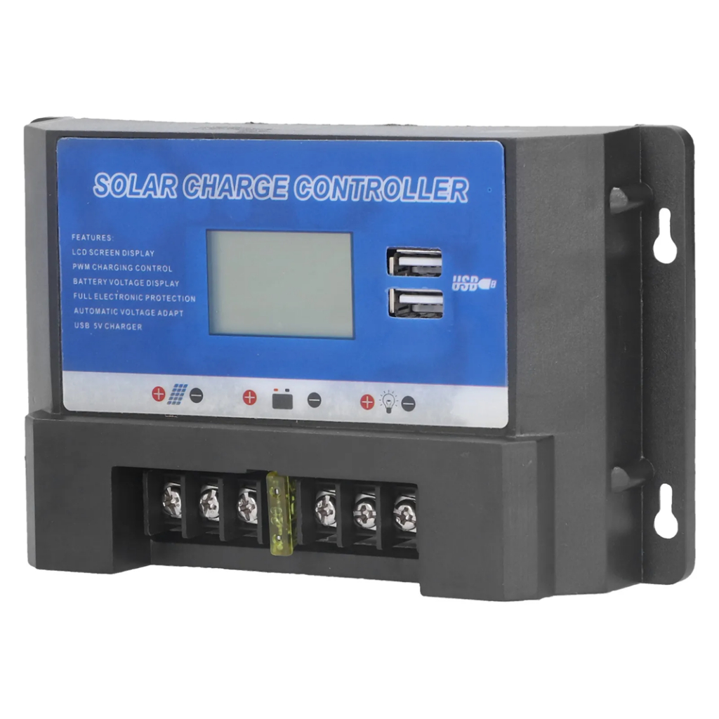 Bộ Điều Khiển Sạc Năng Lượng Mặt Trời 30A – Solar Charge Controller 12V/24V – LCD – Dual USB – PWM