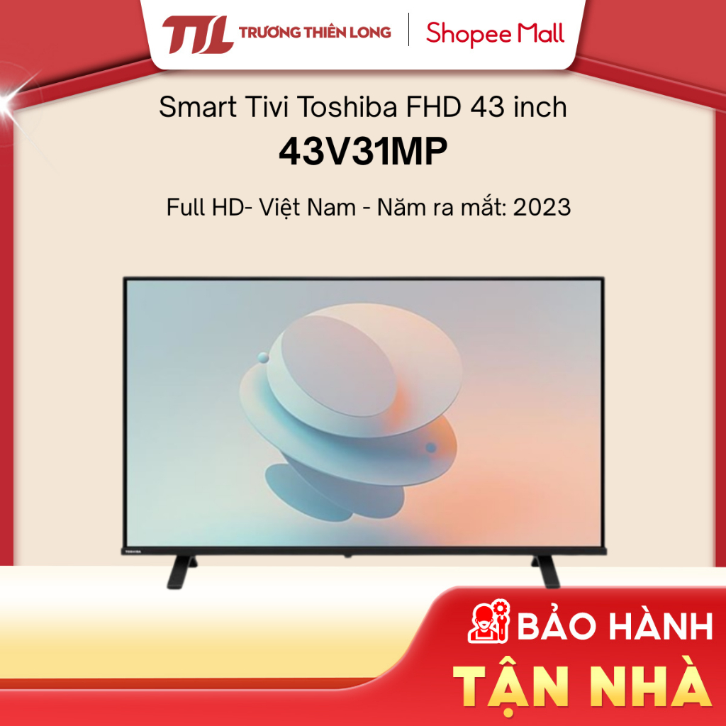 [Shopee - Lắp đặt 0Đ HN HCM] - 43V31MP - Smart Tivi Toshiba Full Hd 43 Inch 43V31MP