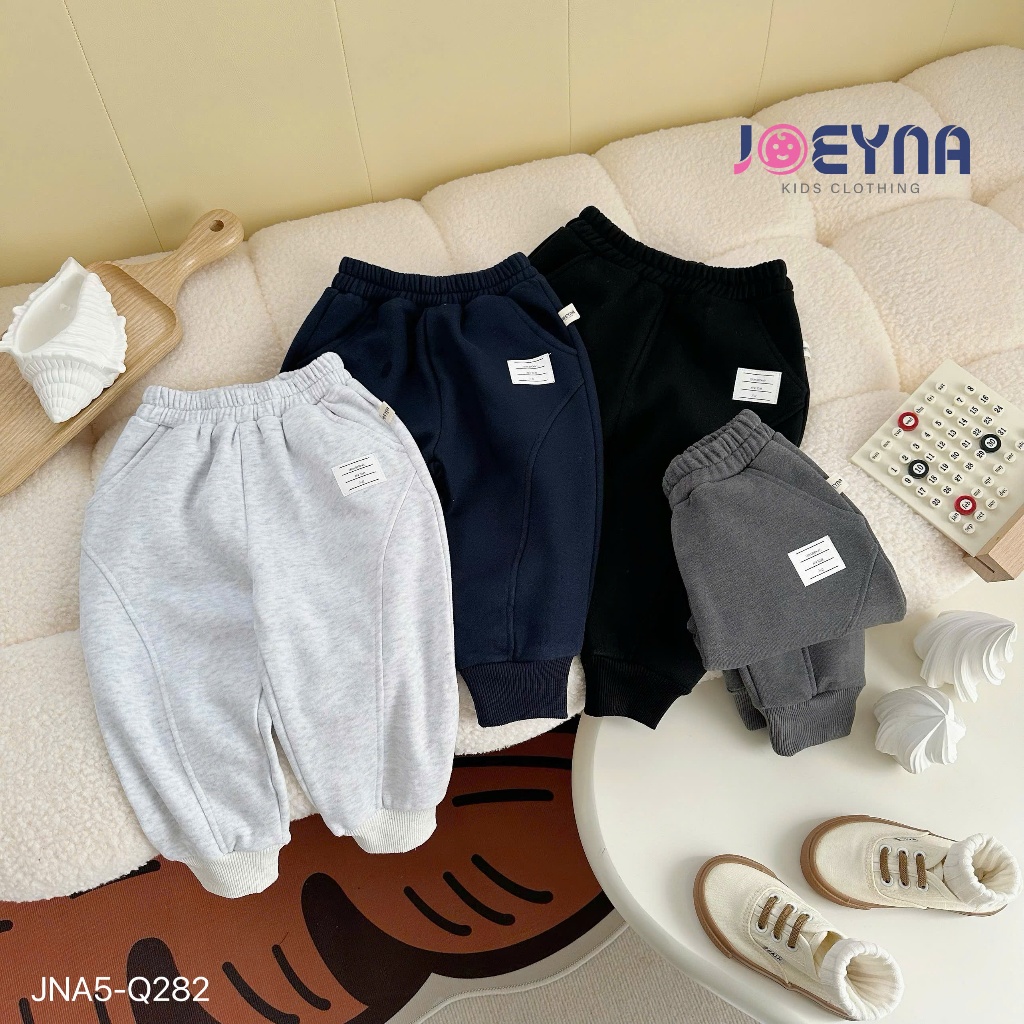 Quần Nỉ Joeyna Q282 Bo Chun Cho Bé Trai 8-23kg