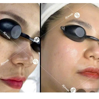 Kính cao su che mắt cho khách làm spa, kính vòm ánh sáng nhiều màu sắc