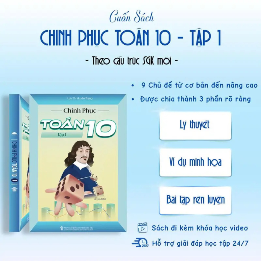 (Tự Học Toán 10 ) CHINH PHỤC TOÁN 10  Chuẩn Chương trình SGK Mới ( KNTT&CS, CTST...) - Nhà Sách King