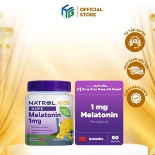 Kẹo bổ sung Melatonin 1mg 60 viên, 90 viên, 140 viên – Giúp bé ngủ ngon, dễ ngủ, giảm khó ngủ – viên
