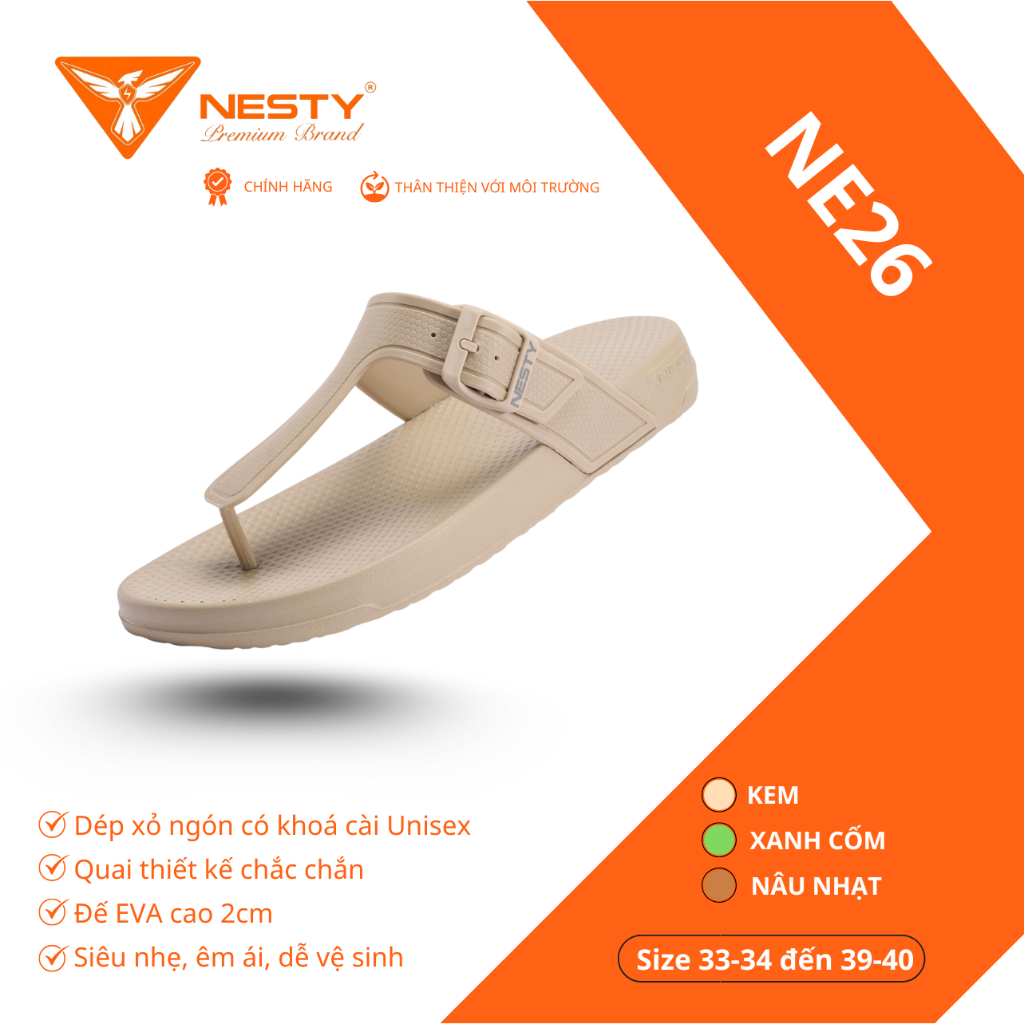 [NE26] DÉP XỎ NGÓN THIẾT KẾ KHOÁ TĂNG GIẢM CHÍNH HÃNG NESTY