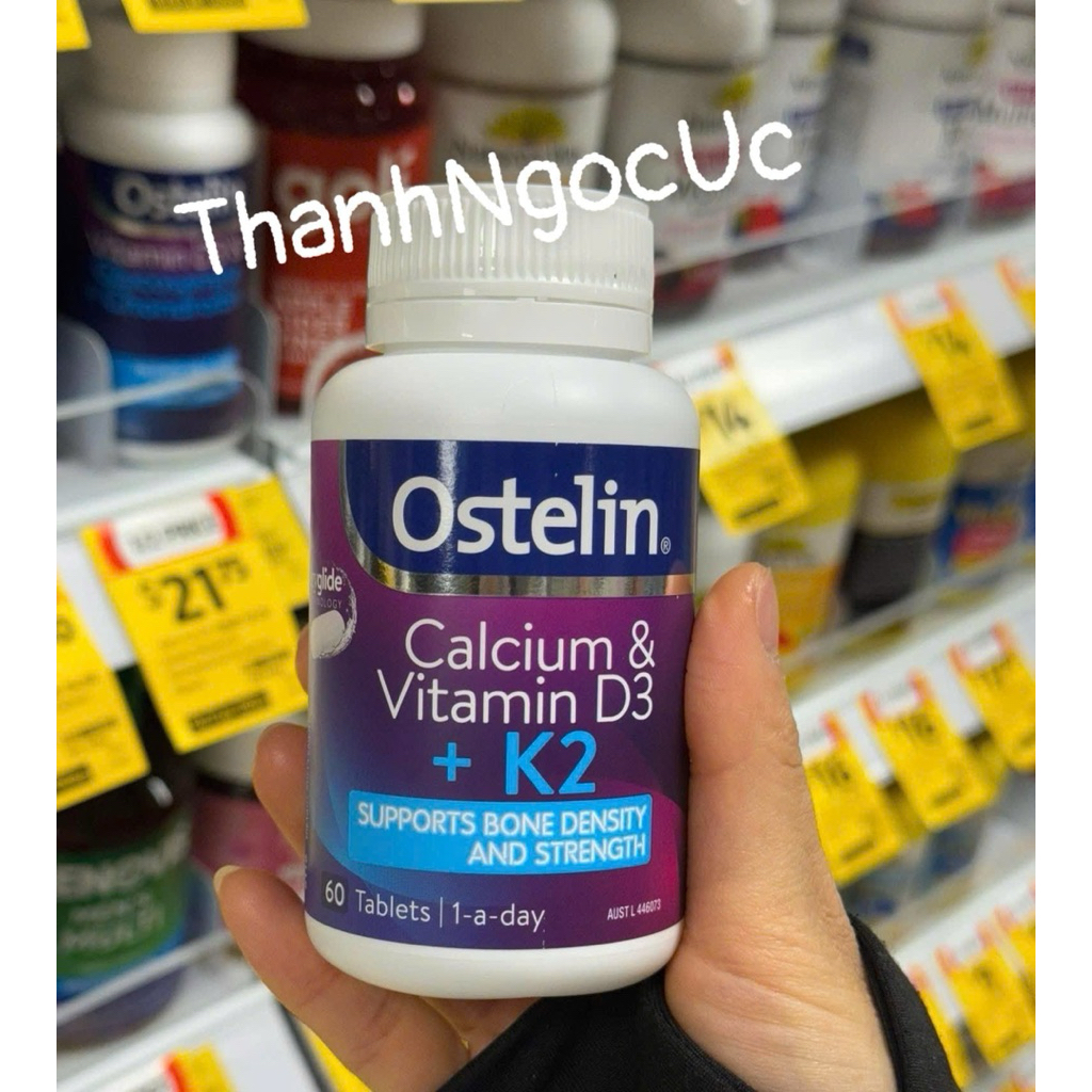 Ostelin Calcium & Vitamin D3 + K2 60 Tablets