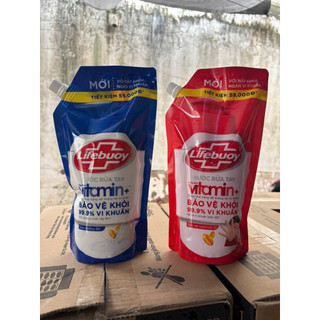 Nước rửa tay Lifebuoy túi 1kg - Bảo vệ vượt trội và Dưỡng ẩm