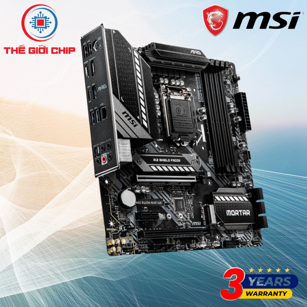 Mainboard (Bo mạch chính)MSI MAG B460M MORTAR I Bảo hành 36 tháng bởi nhà cung cấp